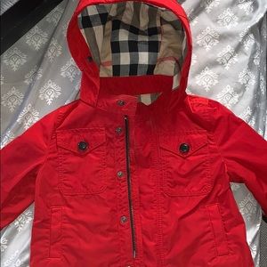 Baby Burberry Red Jacket